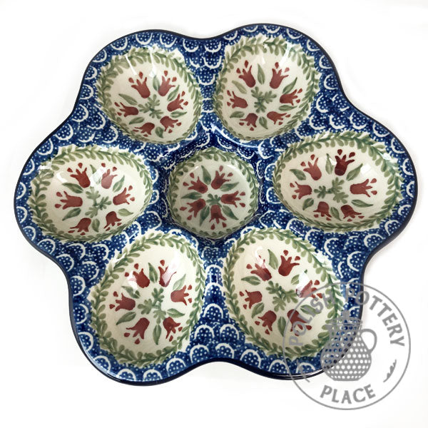 8.5" Egg Plate - Polish Pottery