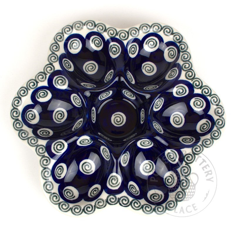 8.5" Egg Plate - Polish Pottery