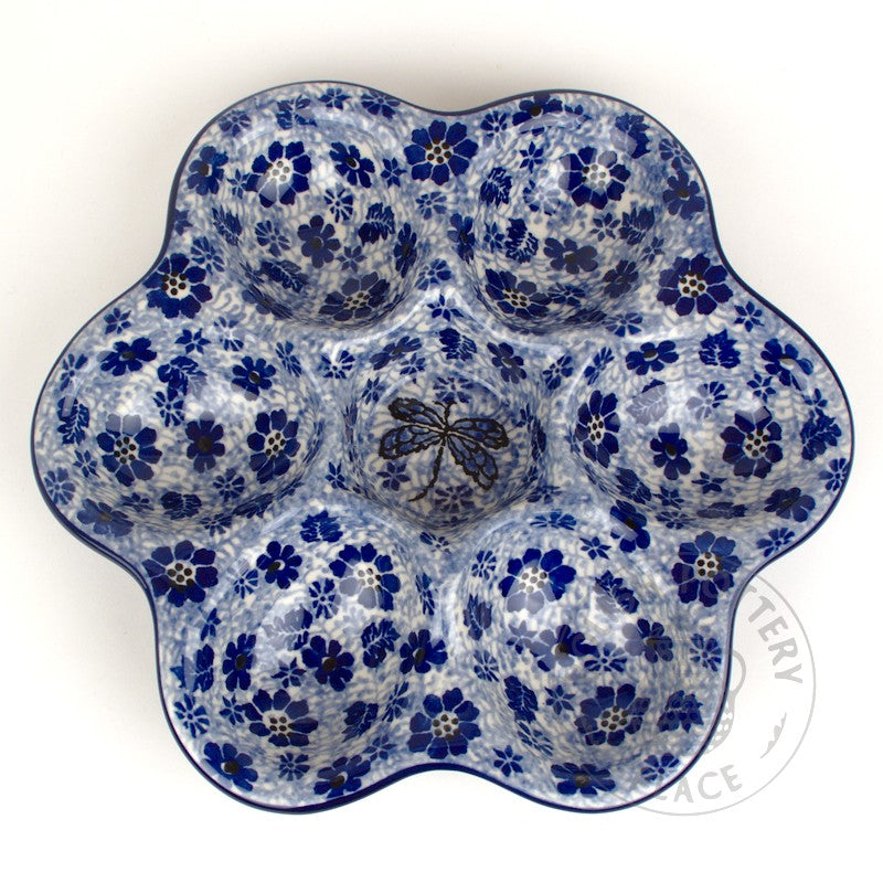 8.5" Egg Plate - Polish Pottery