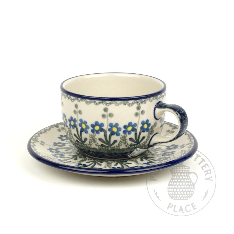 Cup & Saucer - Blue Forget-Me-Not