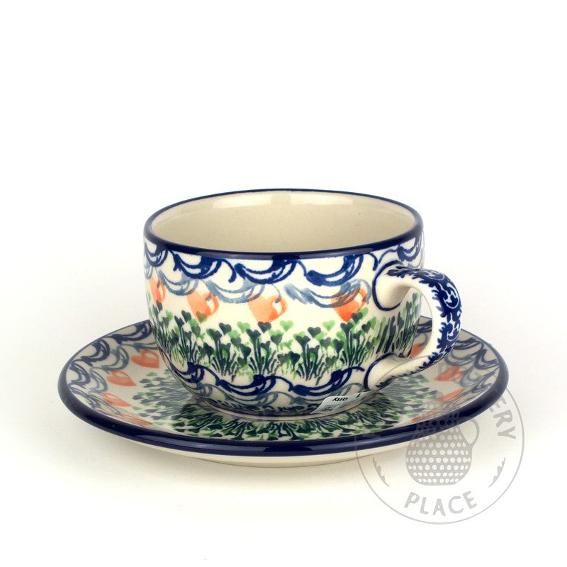 Cup & Saucer - Heart Garden