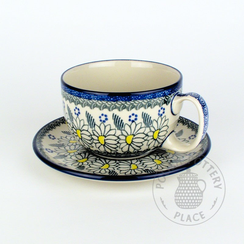 Cup & Saucer Set - Marching Daisies