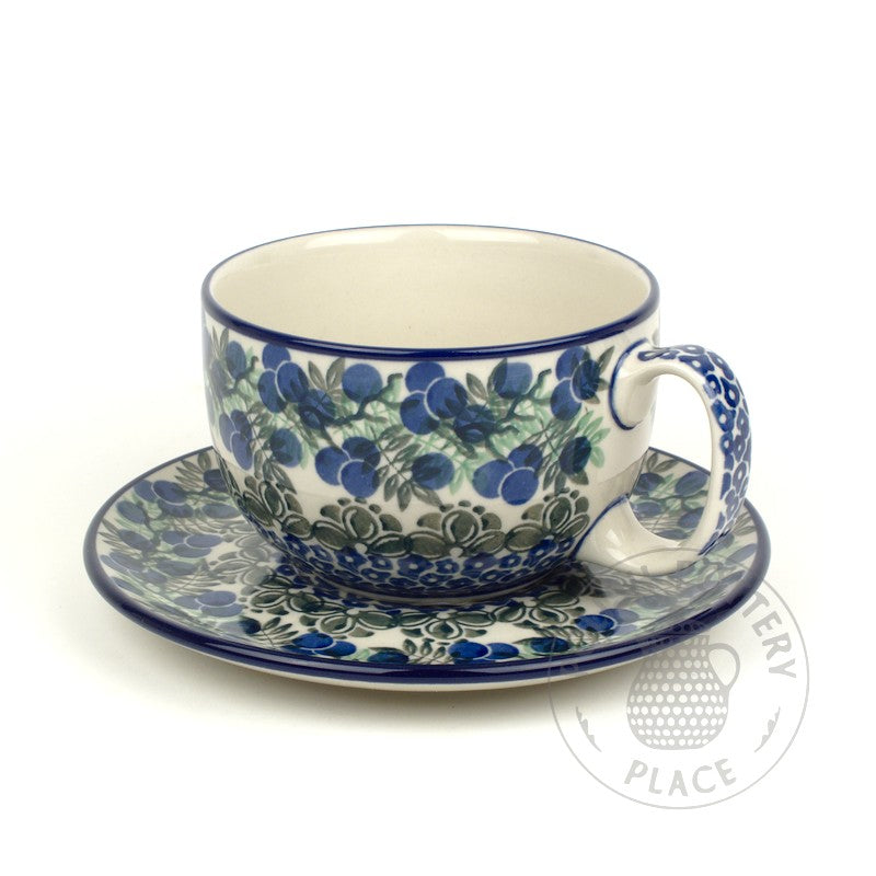 Cup & Saucer Set - Wild Blueberries