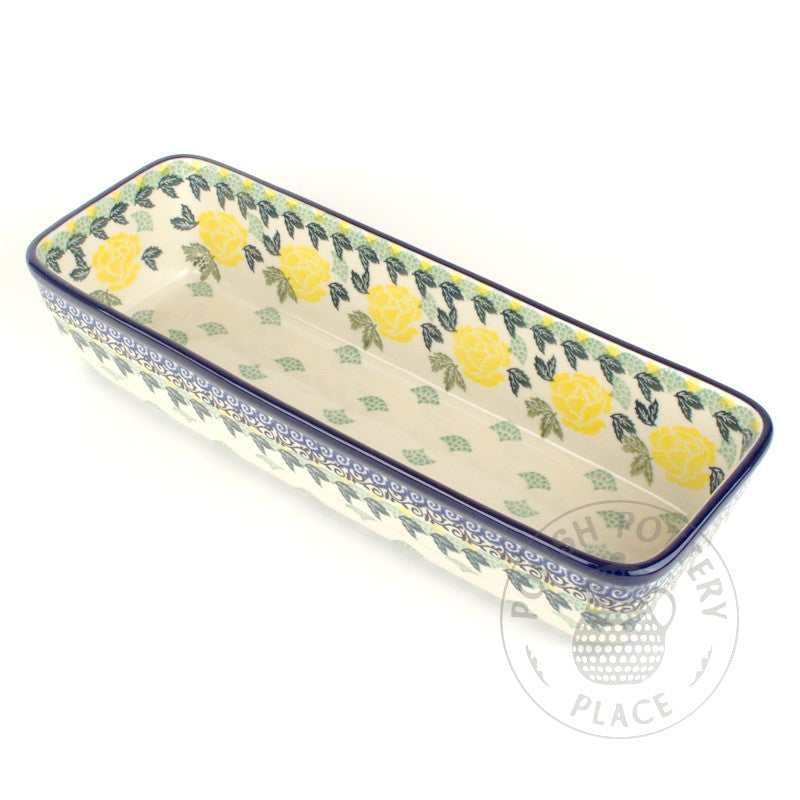 Long Loaf Pan - Yellow Roses