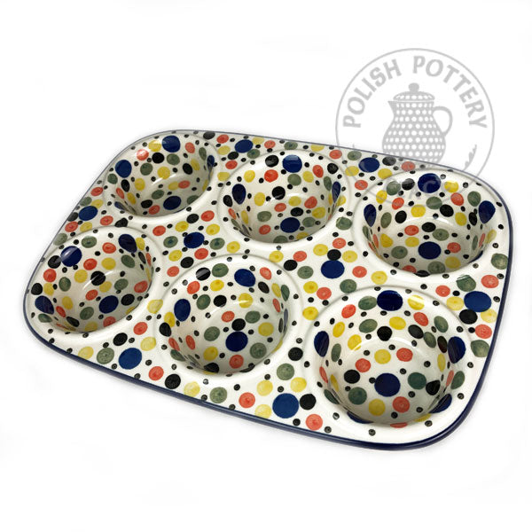 Muffin Pan - Polish Pottery