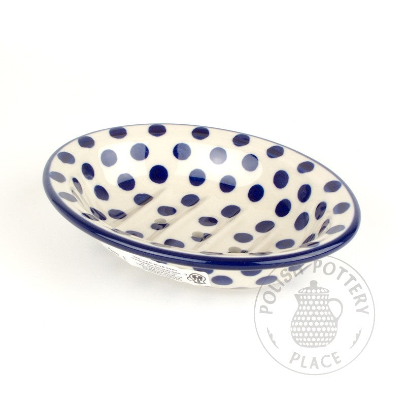 Oval Soap Dish - Polka Dots