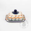 Small Butter Dish - Pink Flowers