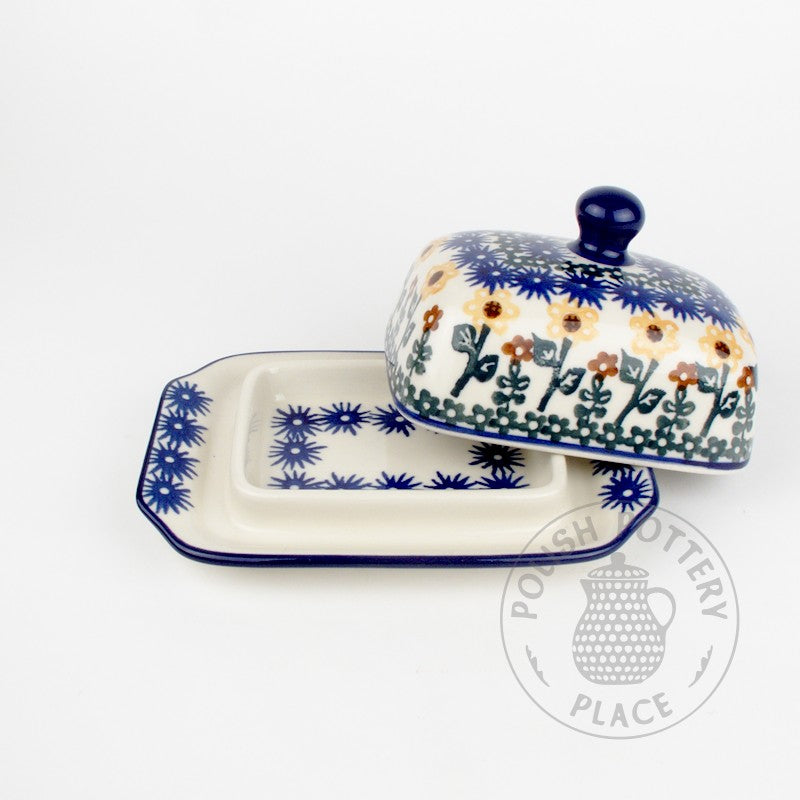 Small Butter Dish - Sunflowers
