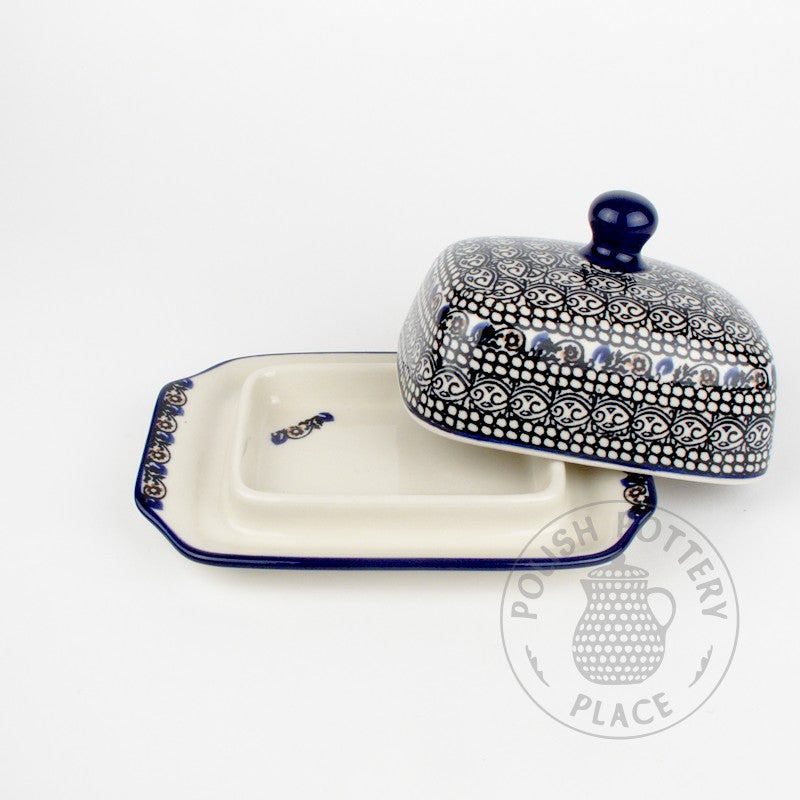 Small Butter Dish - Black Lace
