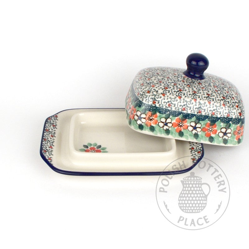 Small Butter Dish - Peppermint Meadow