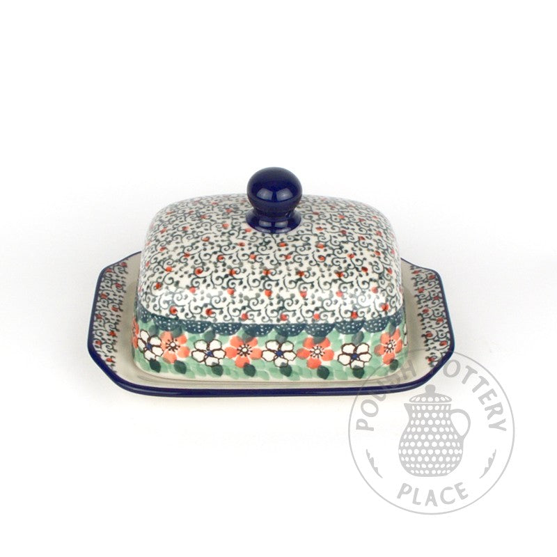Small Butter Dish - Peppermint Meadow