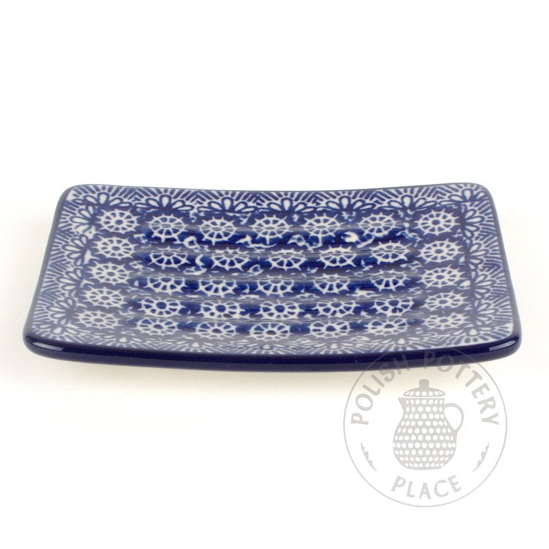Rectangular Soap Dish - Blue Lace