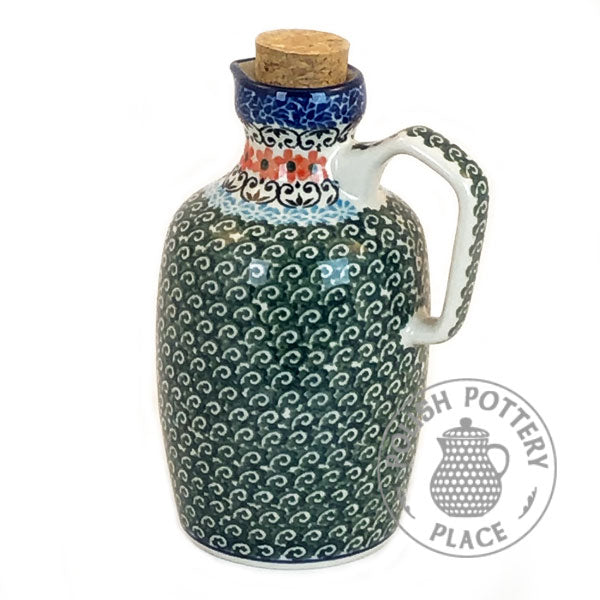 Olive Oil Bottle - Polish Pottery