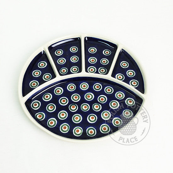 9" Divider Dish - Polish Pottery