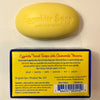 Eggwhite soap bar with rear packaging detail