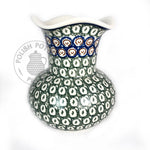 Large Fluted Neck Vase - Polish Pottery
