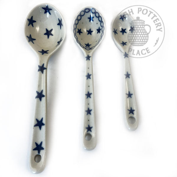 Large, Medium, Small Spoon Set - Polish Pottery