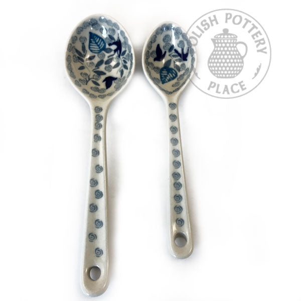 Large and Medium Spoon Set - Polish Pottery