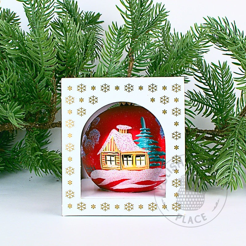 Small Polish Glass Ornament - Matte Red - Two Cabins