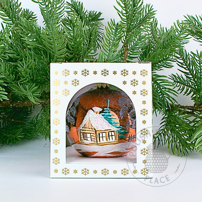 Small Polish Glass Ornament - Shiny Copper - Cabin & Lodge