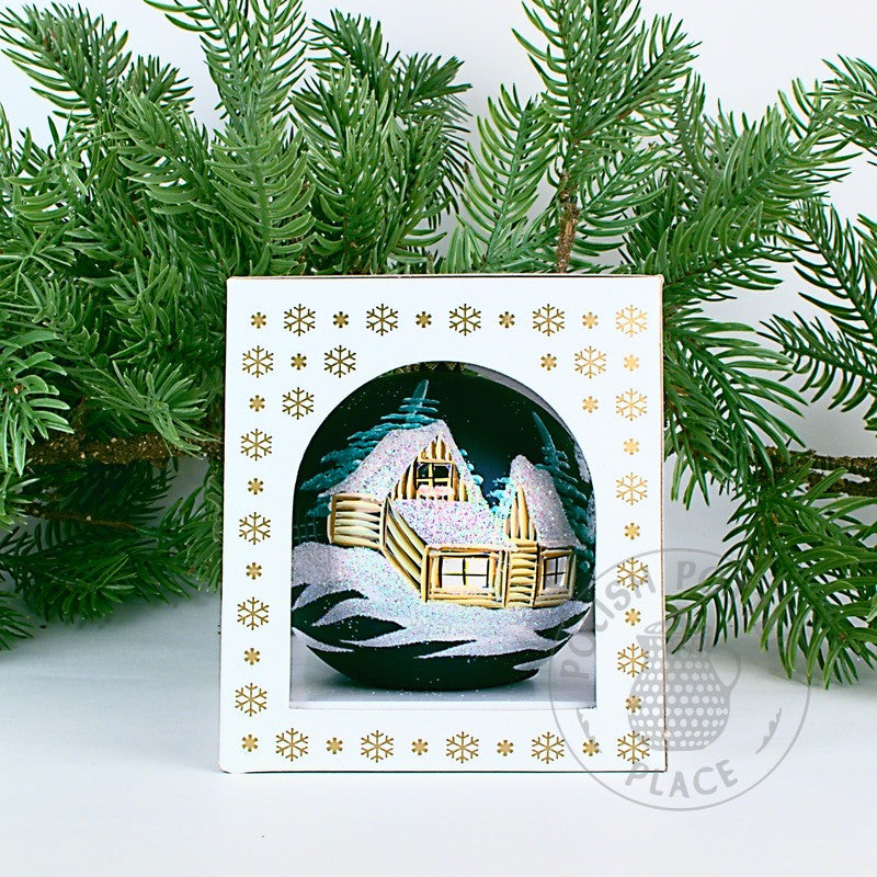 Small Polish Glass Ornament - Matte Granite - Lodge & Cabin