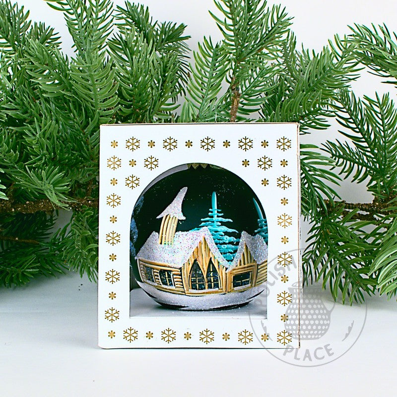 Small Polish Glass Ornament - Matte Granite - Church & Cabin