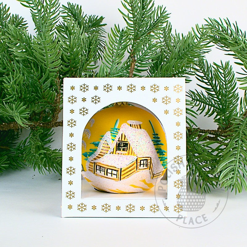 Small Polish Glass Ornament - Matte Gold - Lodge & Cabin