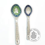 Large and Medium Spoon Set - Polish Pottery