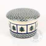 French Butter Dish - Tree Waves