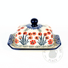 Small Butter Dish - Red Botanica